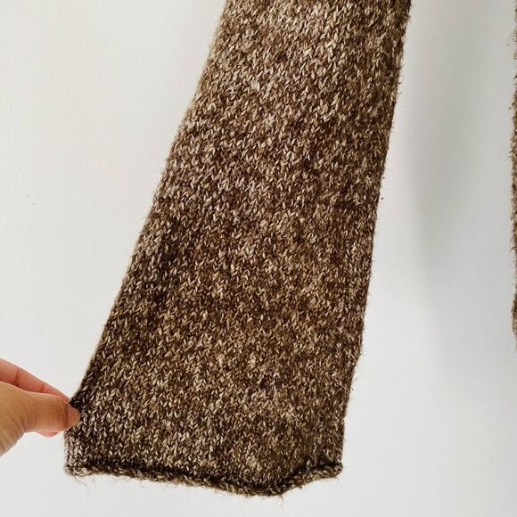 Prana Brown Cotton Knit Hooded Cardigan Sz S Boho Coastal Laganlook Yoga Girl - Picture 5 of 12